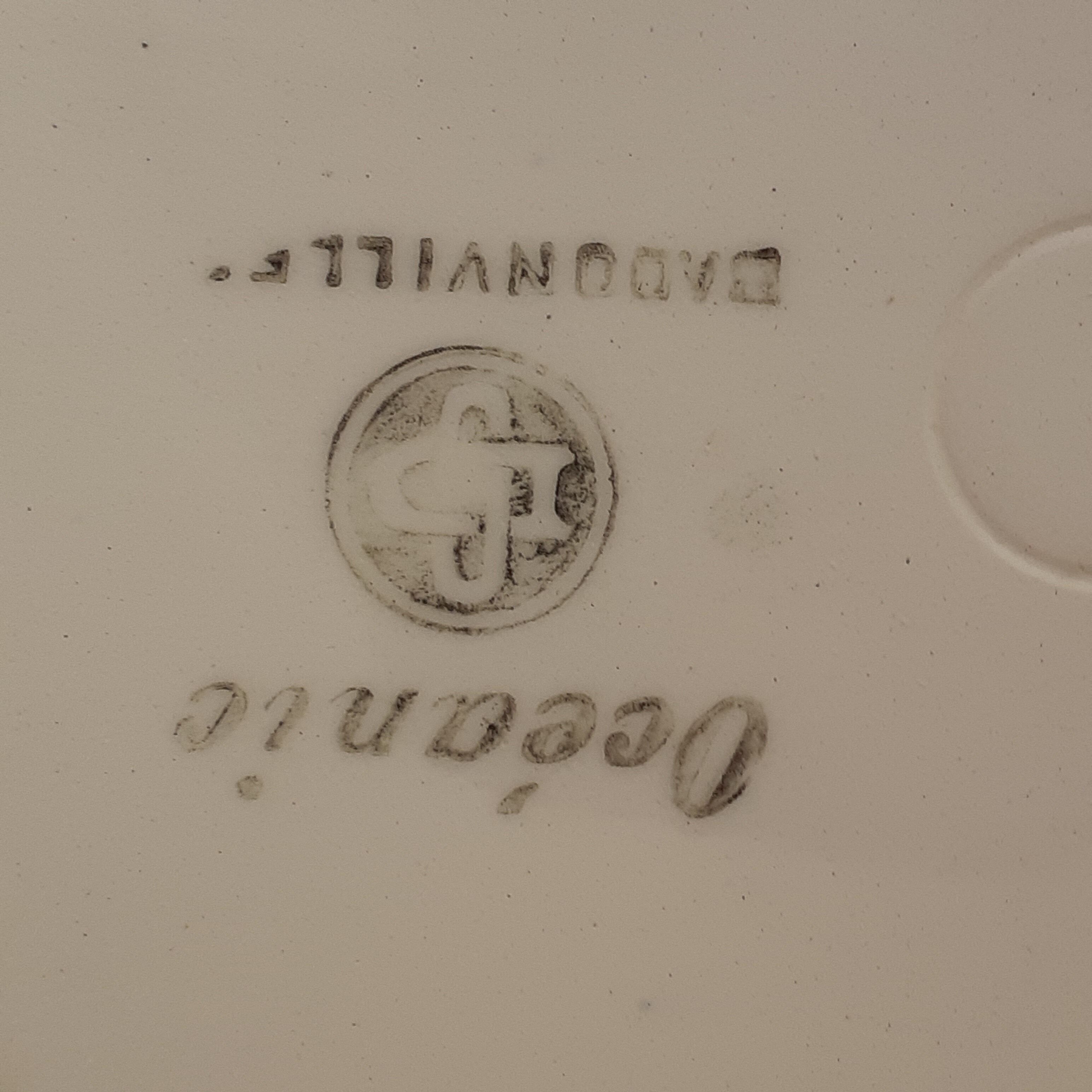 8 Flat plates Blue dntourage, Badonviller, Céanie model