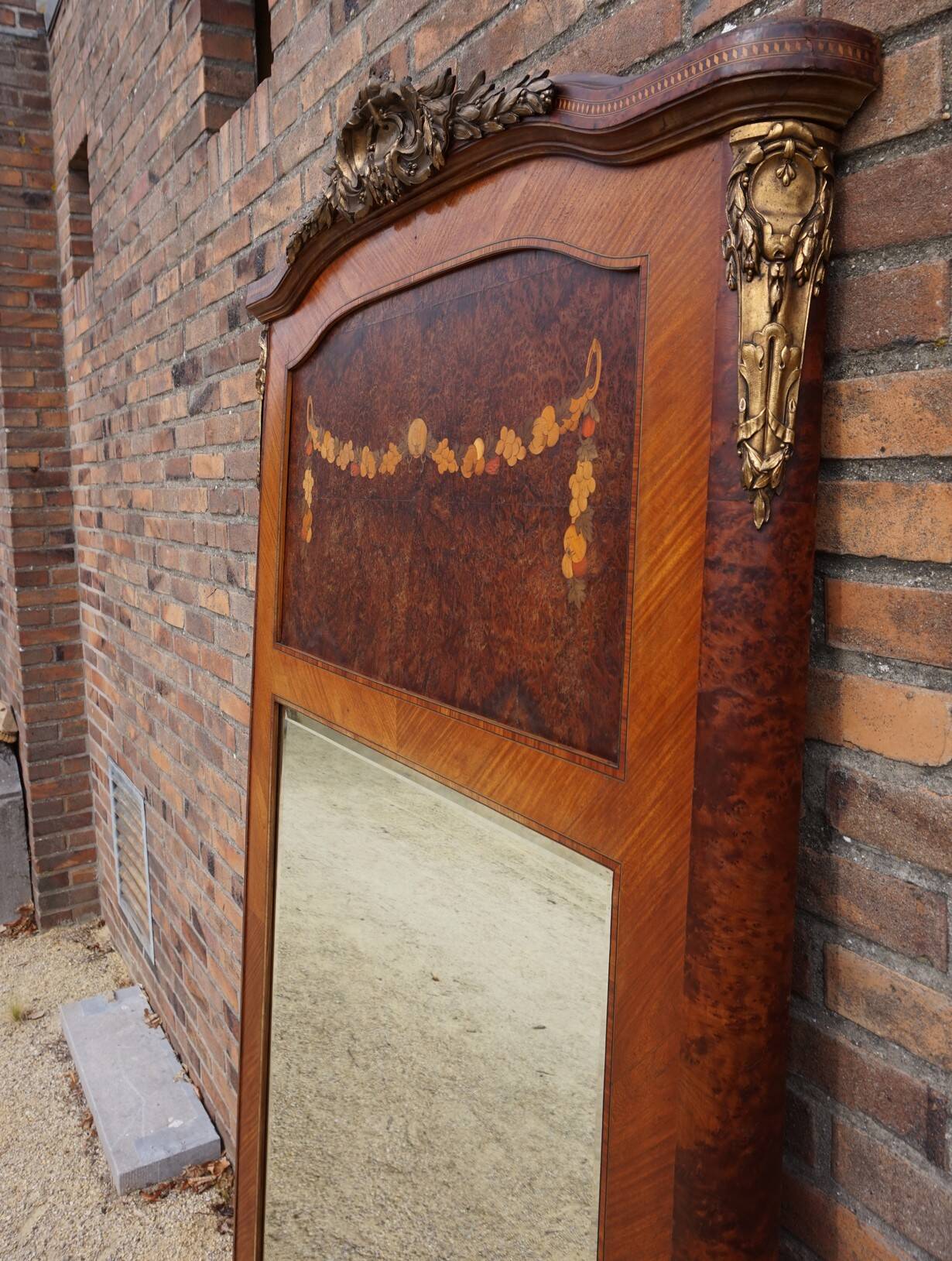Large 19th Century French Fireplace Mirror