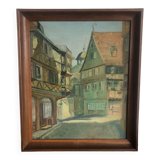 Colmar street oil on canvas