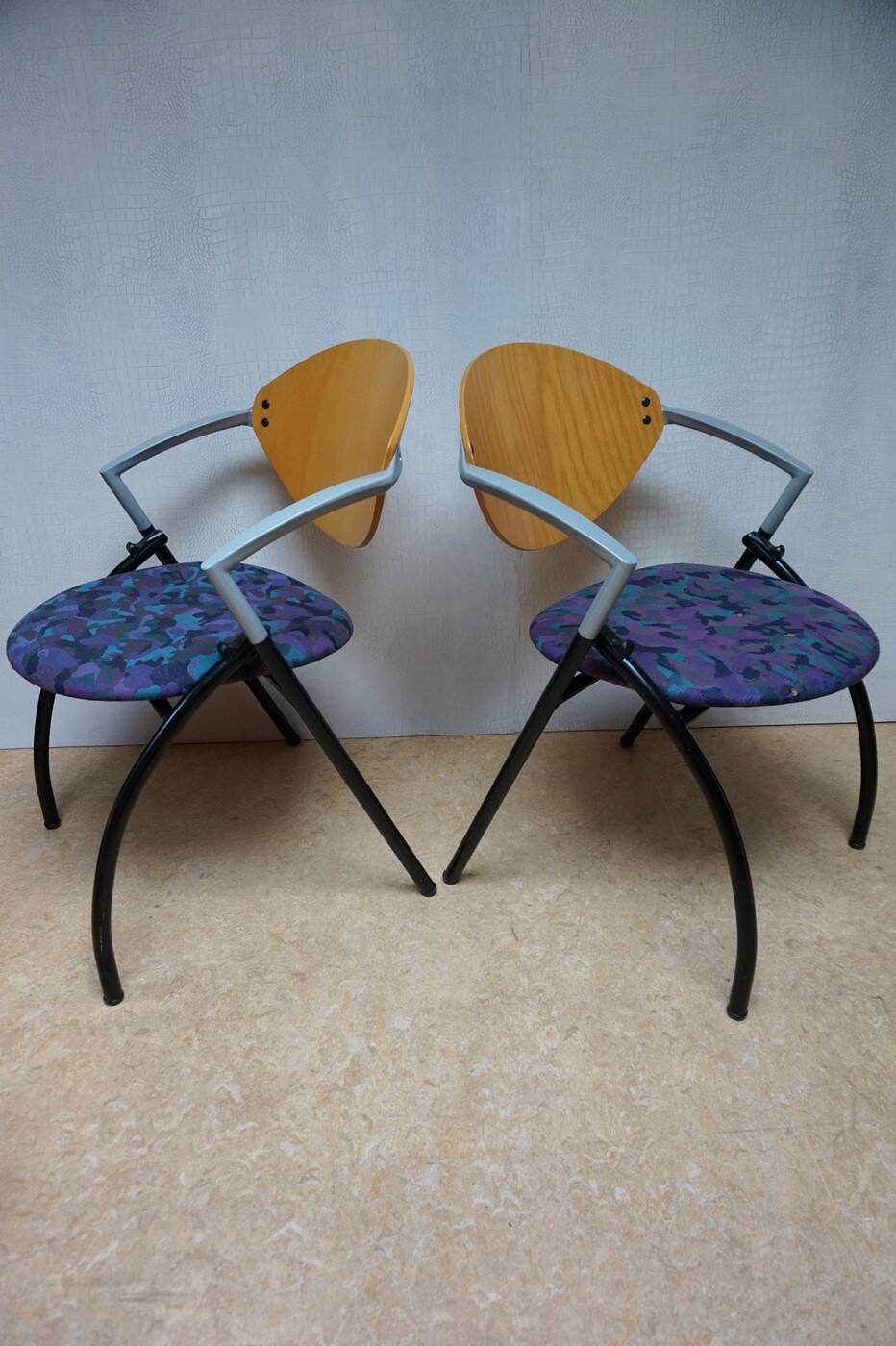 Set of 6 Vepa Alpine stackable chairs, conference chairs, dining room chair