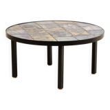 1960s enameled ceramic coffee table