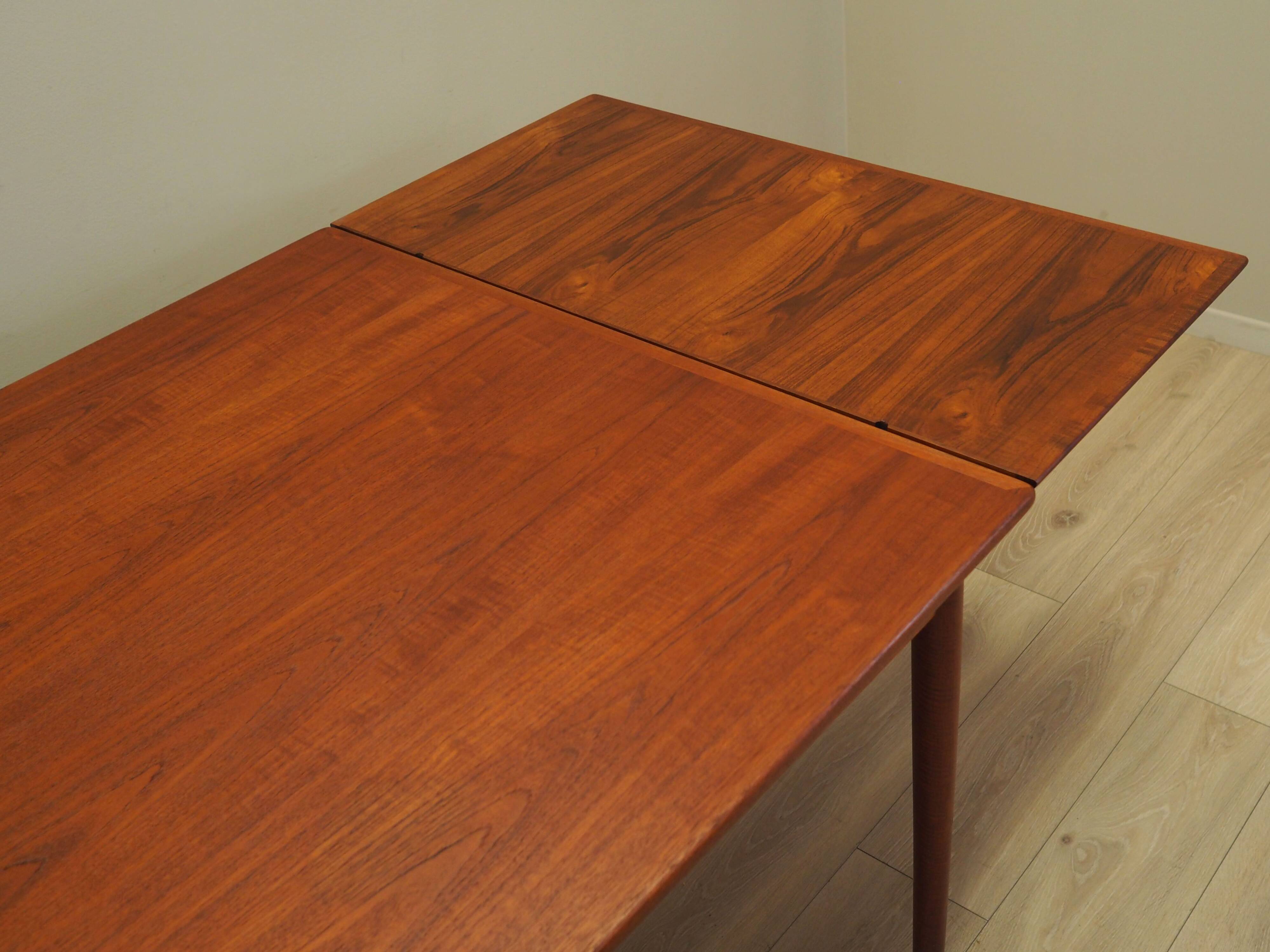 Teak table, Danish design, 1970s, production: Denmark