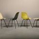 Charles & Ray Eames DSX Fiberglass Side Chairs multicolor set for Herman Mi