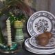 Six assiettes à dessert porcelaine Anglaise WOOD & SONS service Dorset