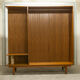 Danish Scandinavian wardrobe signed Sven Ellekaer 1960 3 doors 2 drawers with mounting plan