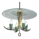 Vintage chandelier attributed to Pietro Chiesa for Fontana Arte, Italy, 1930s.