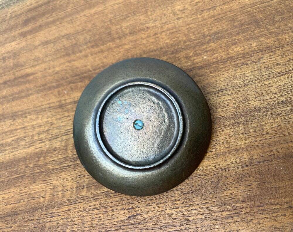 Mid-Century Brutalist Bronze Candleholder, 1960s