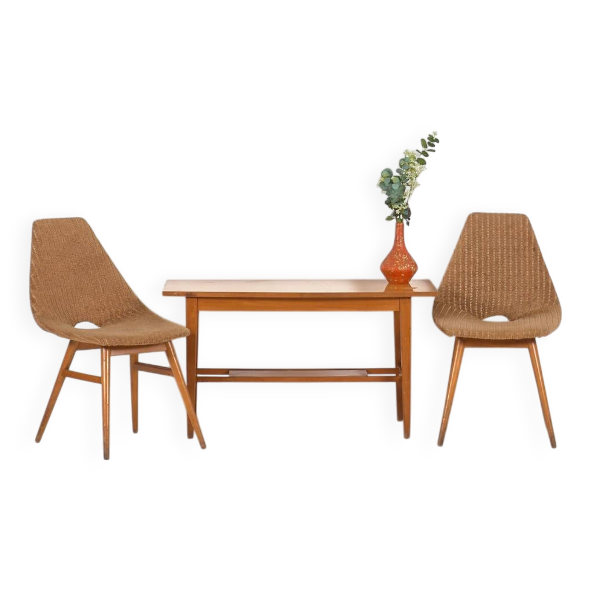 Decorative Retro Chairs (circa 1960). Set of 2 pieces