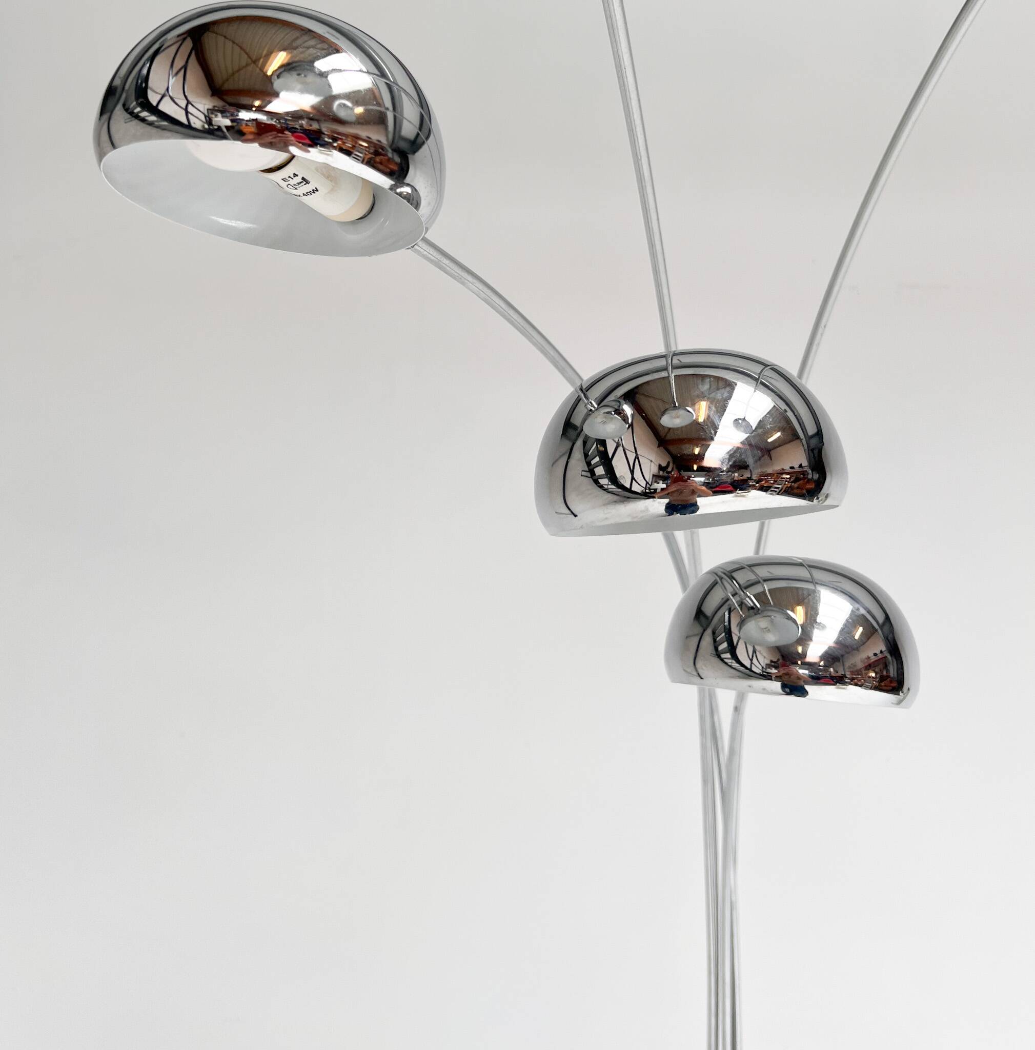 XL arc lamp by WOFI Leuchten from the 1970s