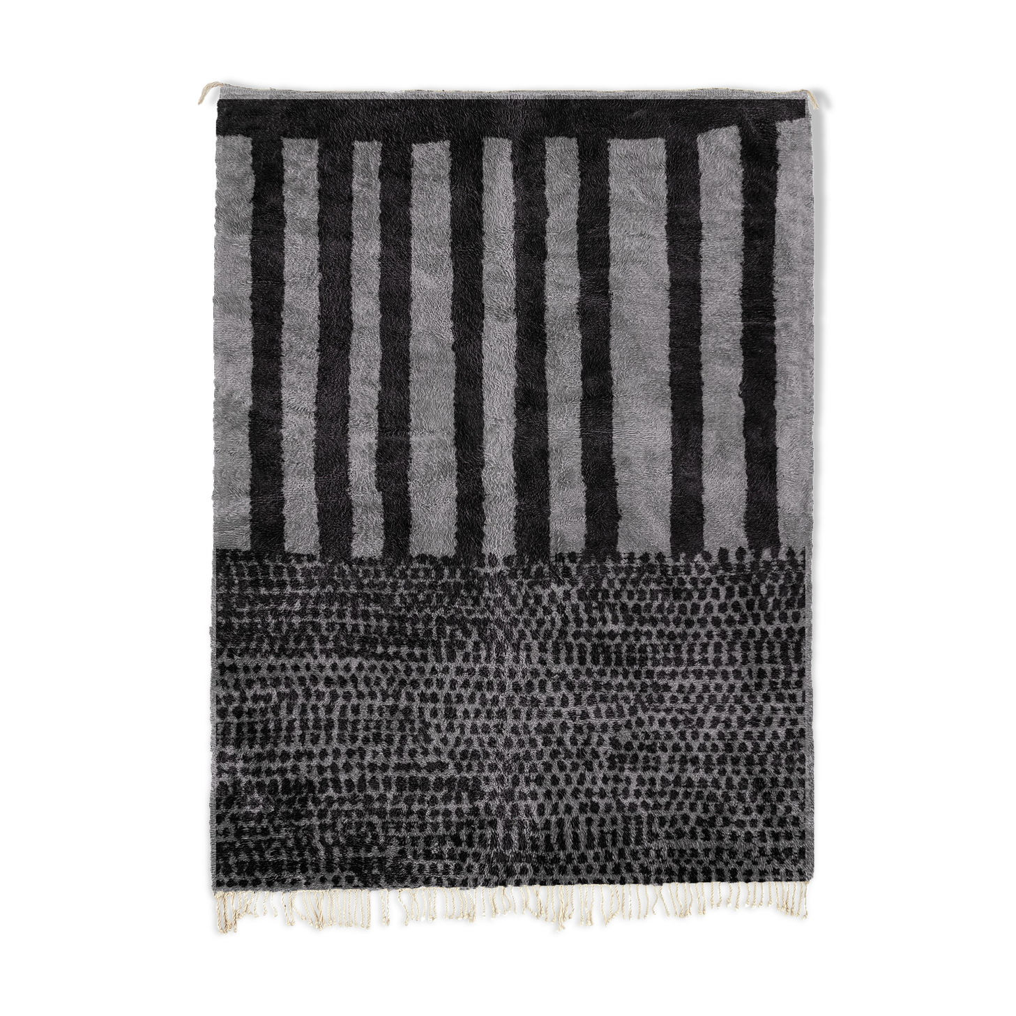 Modern Moroccan carpet grey contemporary art 300x370cm