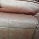 Vintage leather sofa Roche Bobois - extendable lounge seat