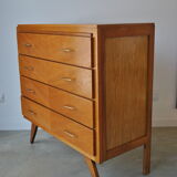 Chest of drawers vintage feet compass 1970