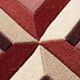 Dante rug, hand-tufted wool, carmine red, 170 x 240 cm - Rugier