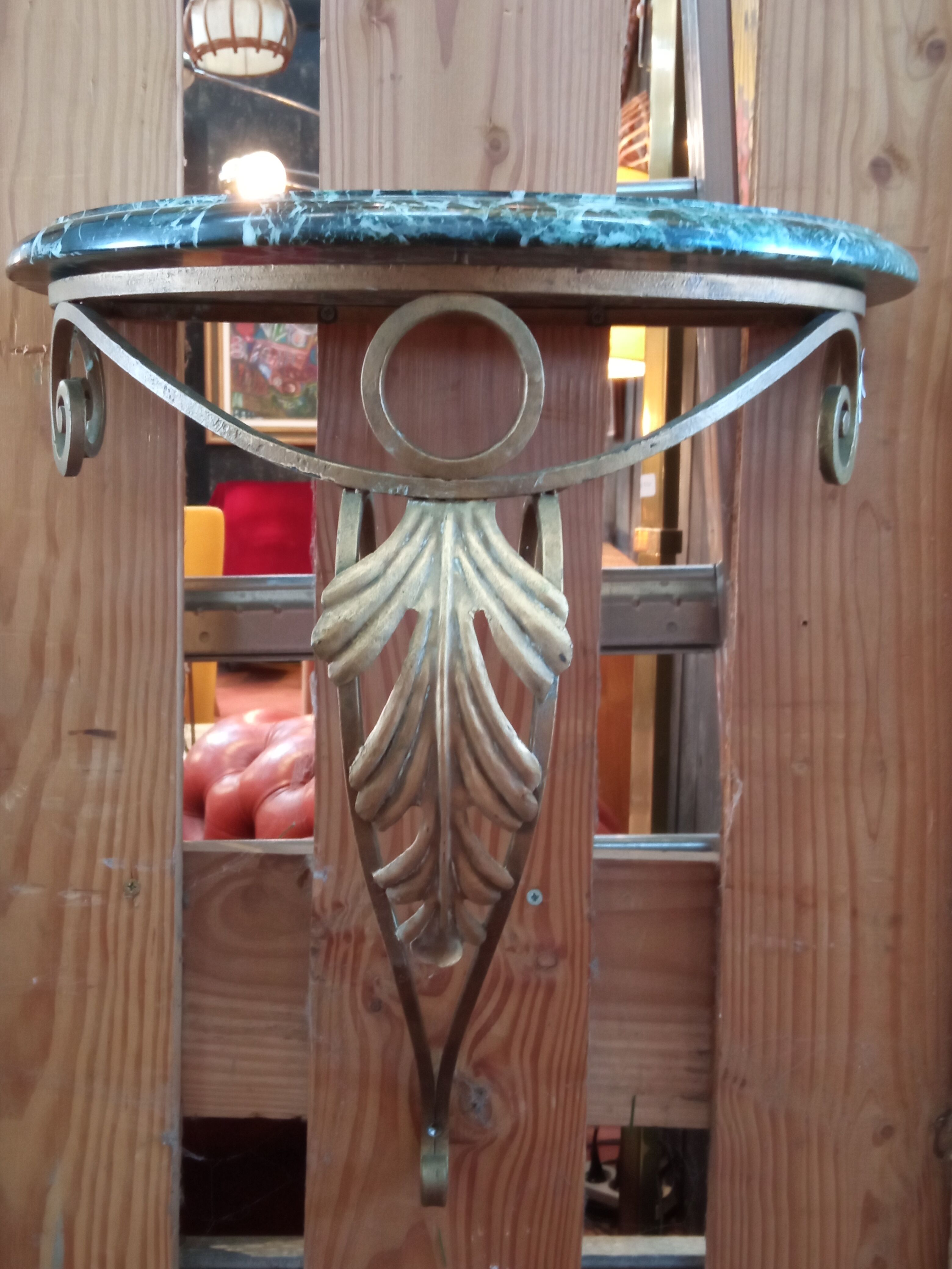 Wrought iron console 1950