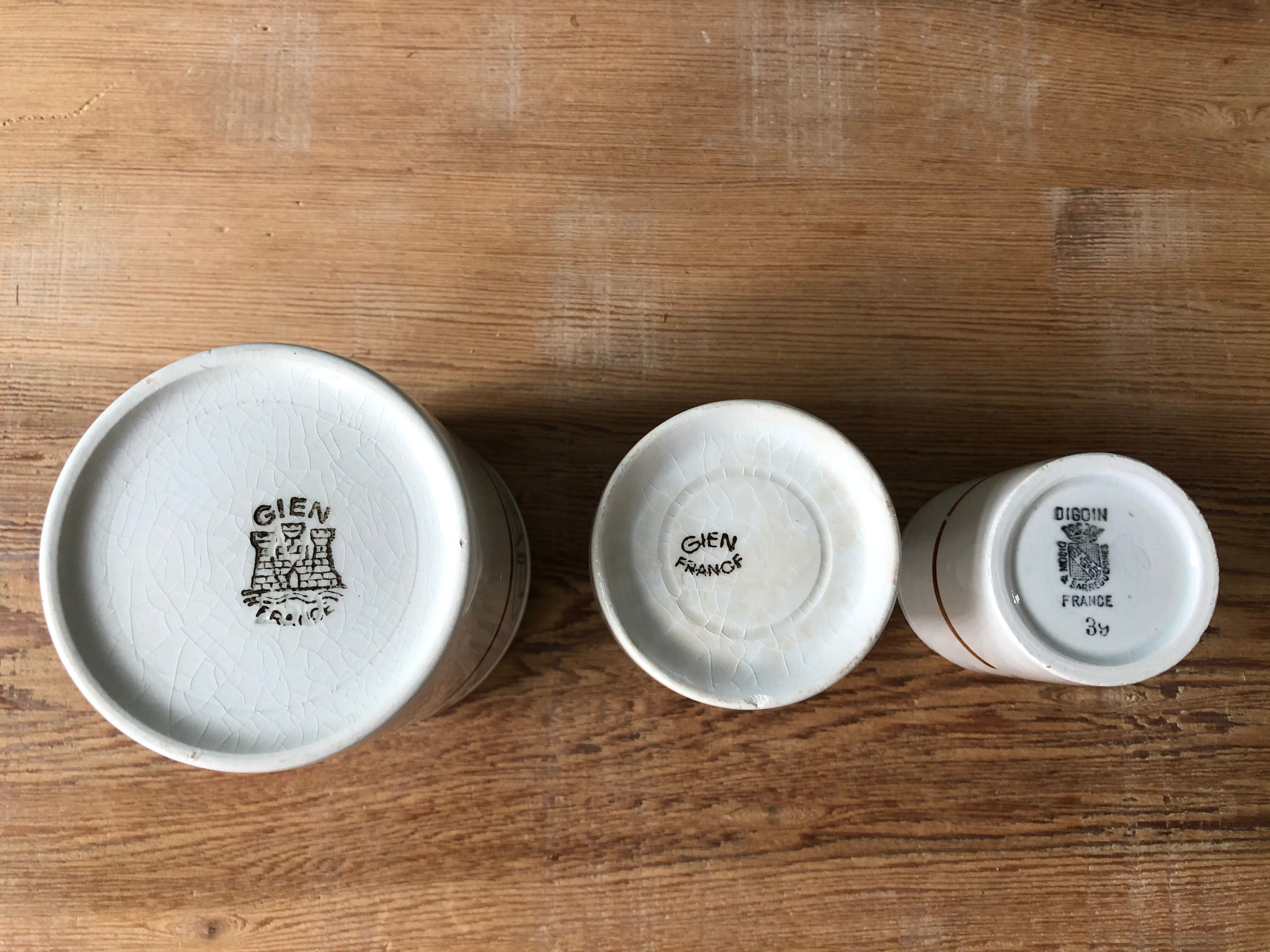 Lot of 3 old jam jars Public Assistance