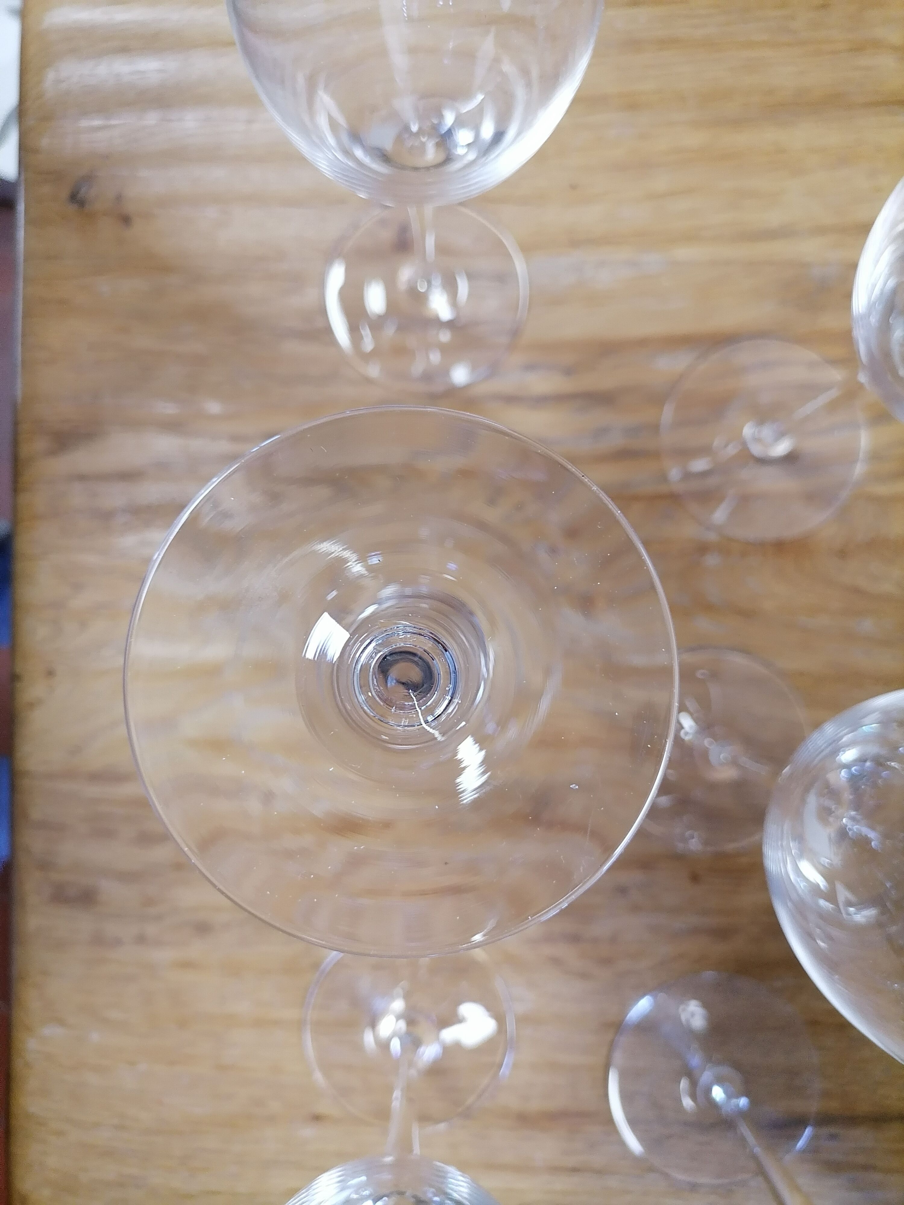 Vannes france crystal champagne glasses