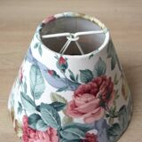 Pink flower lampshade, country-style lampshade.