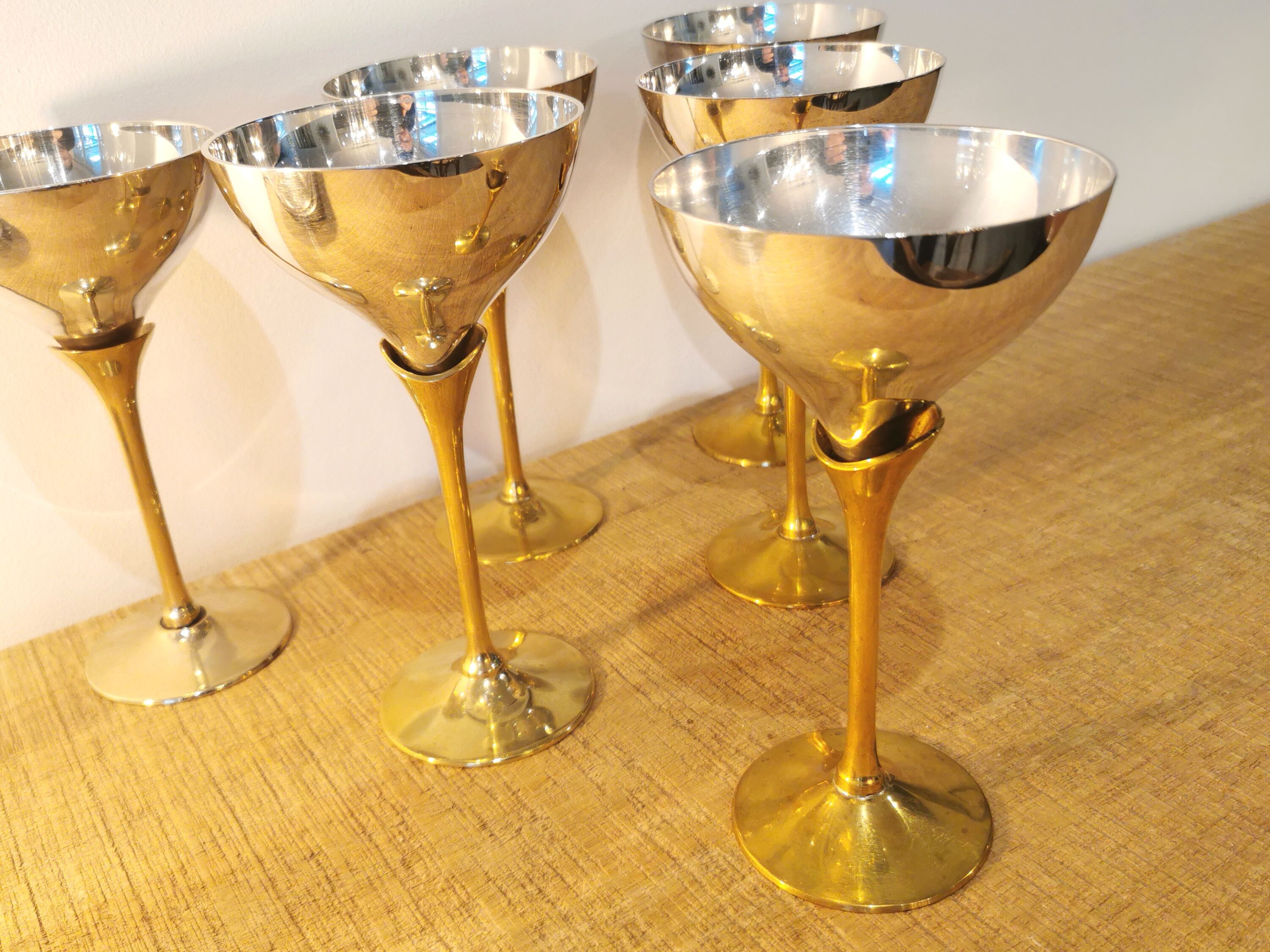 6 coupes de champagne