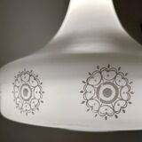 Scandinavian opaline chandelier from the 60s