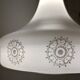 Scandinavian opaline chandelier from the 60s