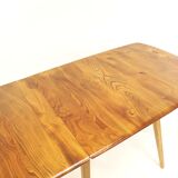 Mid century Ercol beech & elm drop leaf dining kitchen breakfast table