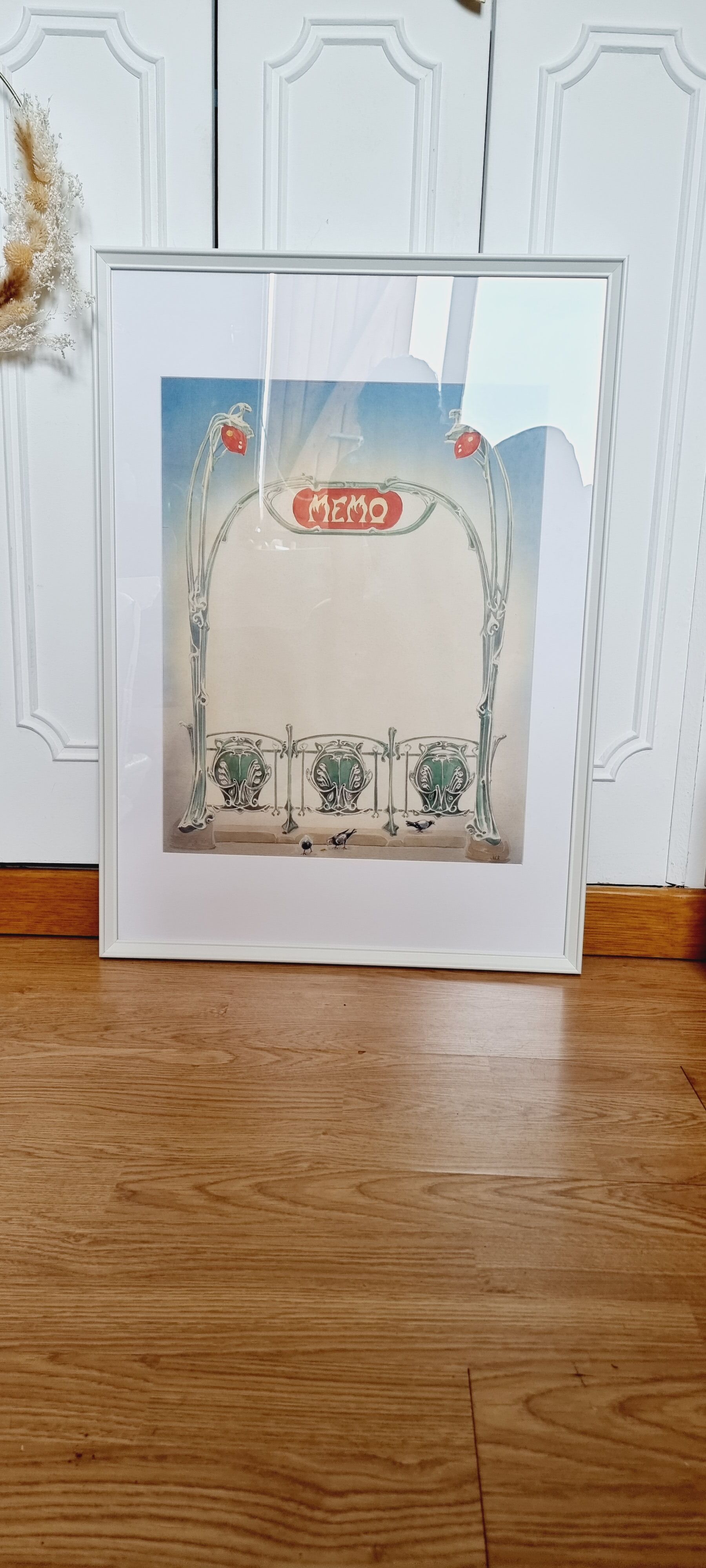 Impression d'Art Haute Qualité Aquarelle Célèbre Métro Paris