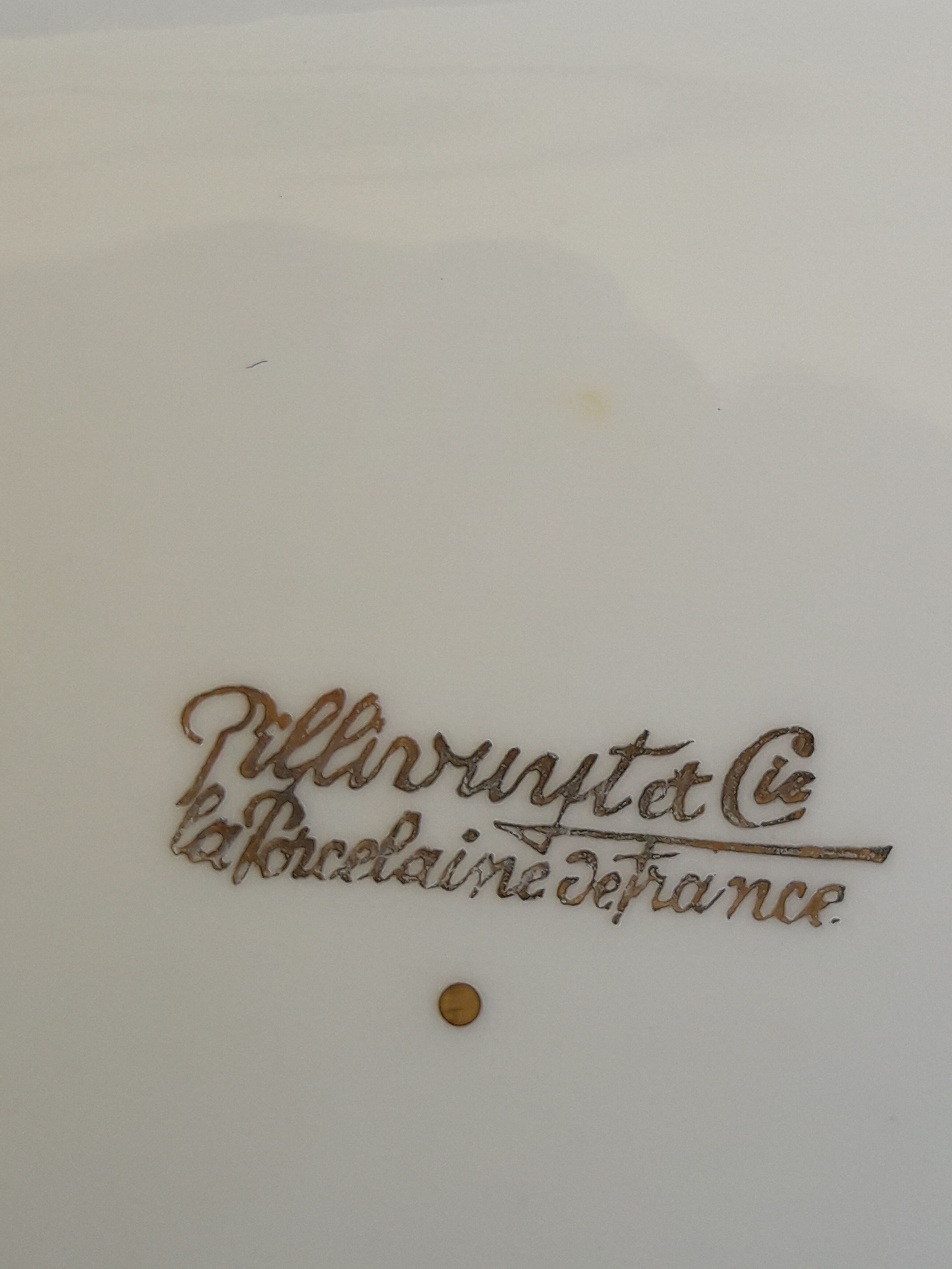 Flat Pillivuyt porcelain of France L 26 cm