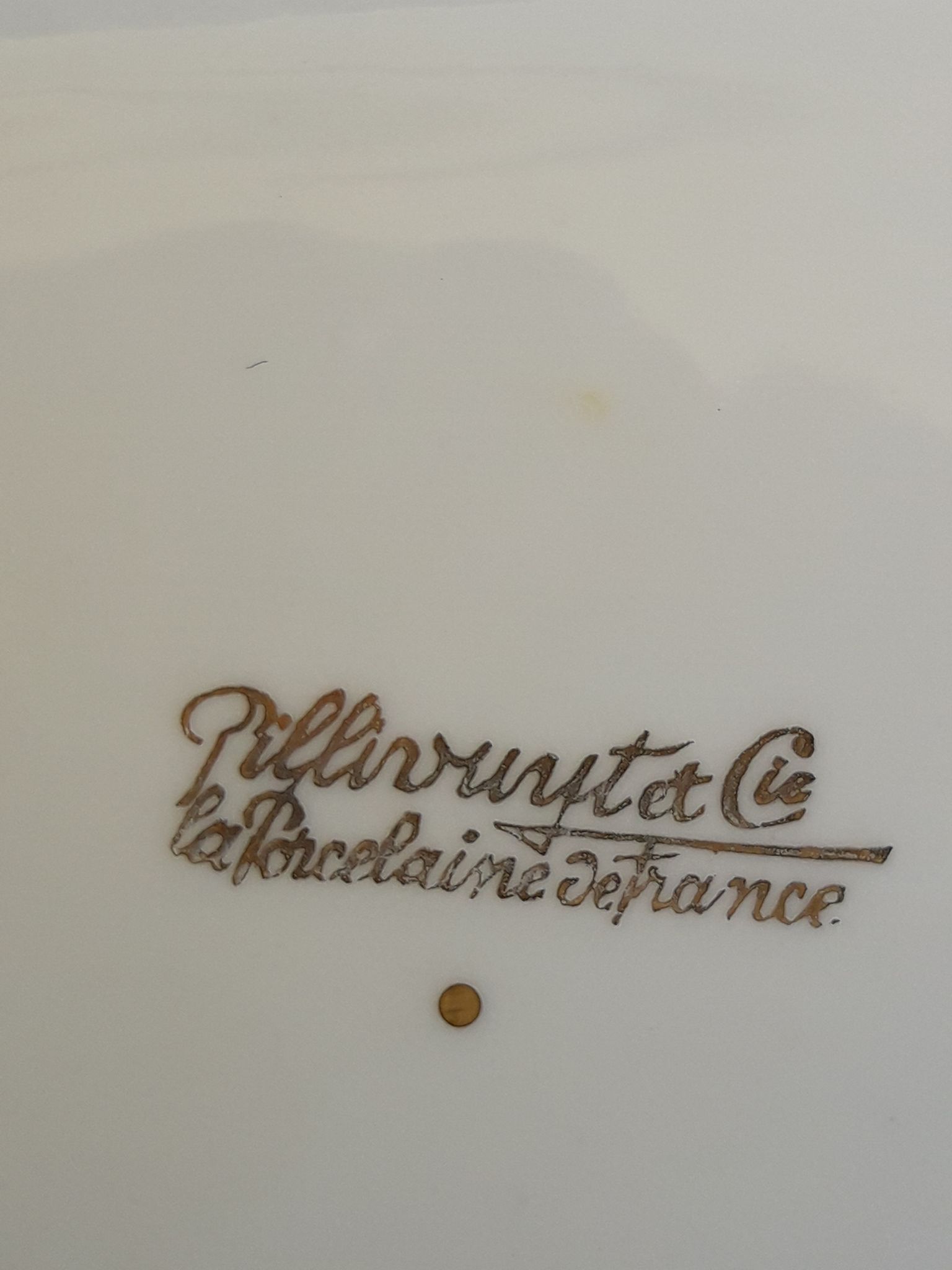 Flat Pillivuyt porcelain of France L 26 cm