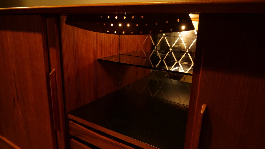 Enfilade danoise en teck, années 1960