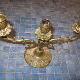 Chandelier baroque en laiton