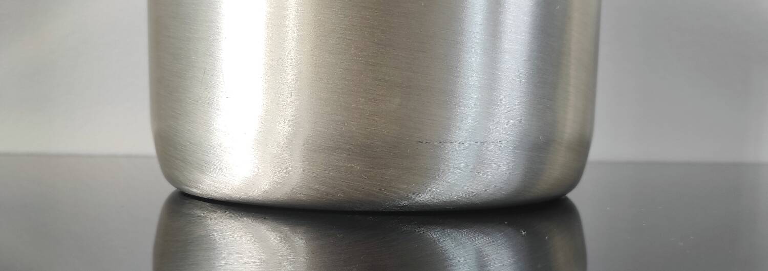 Vintage 70s insulated aluminium ice bucket