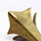 Brutalist bronze candle holder