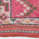 Shades Of Pink Beige Antique Vintage Runner Rug, 89x322Cm