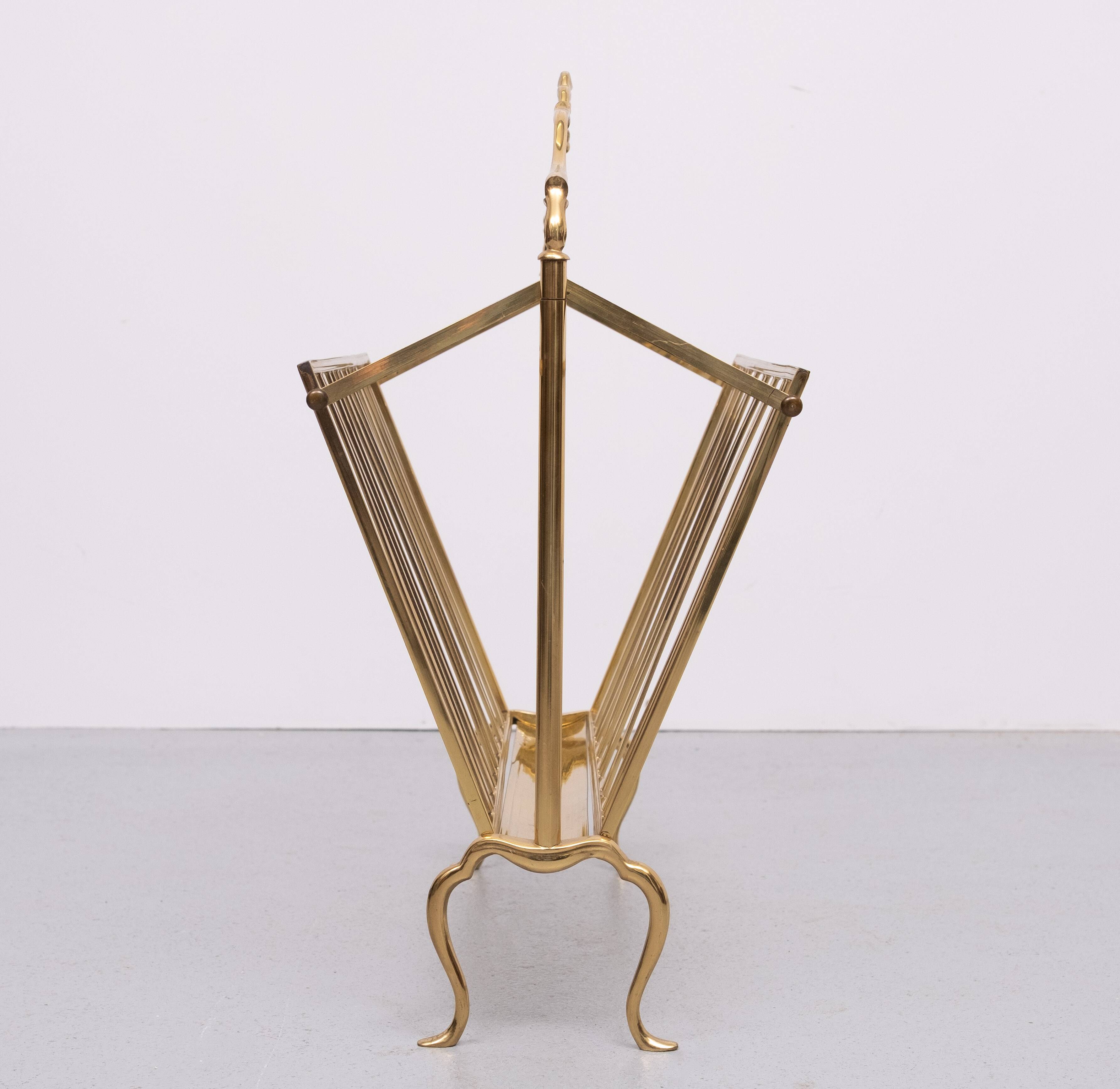 Brass Magazine holder Maison Baguès 1950s France