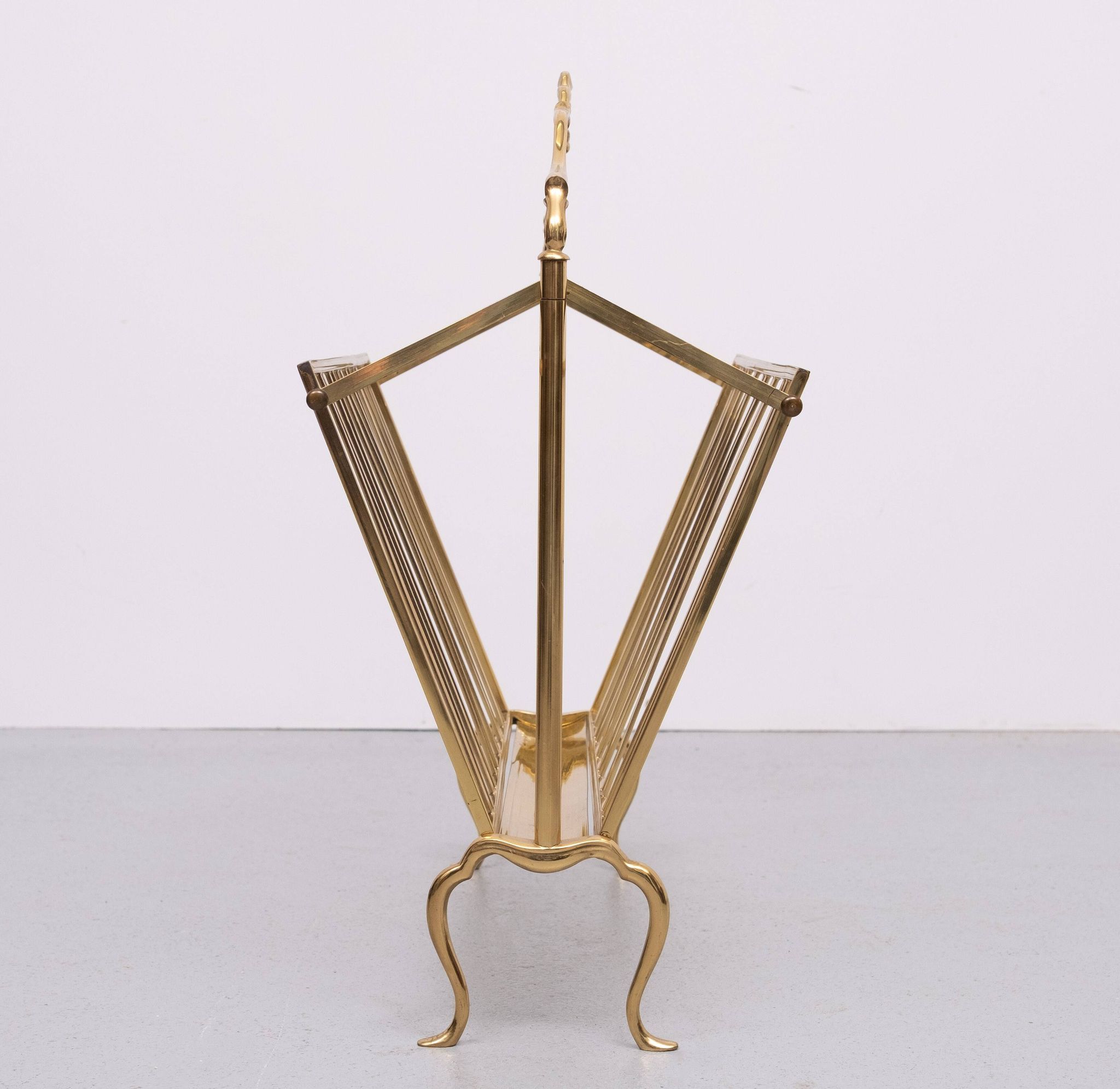 Brass Magazine holder Maison Baguès 1950s France