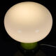 Glass mushroom table lamp from VEB Görlitz, 1970
