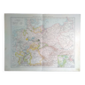 Une carte géographique issue atlas richard andrees année 1887 deutschland  politische ubersicht
