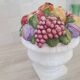 Medici vase and slipware fruit composition
