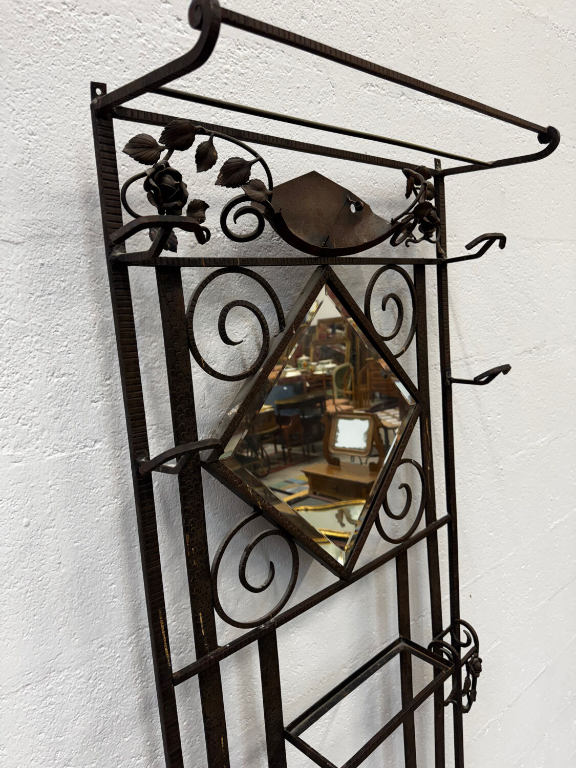 Art Deco coat rack / entrance hall wardrobe