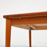 Danish extendable teak dining table by brdr furbo 1960s