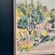Swedish Oil on Canvas “Landscape” by Lena Jenny Malmajo,Vintage & Framed 46×37cm