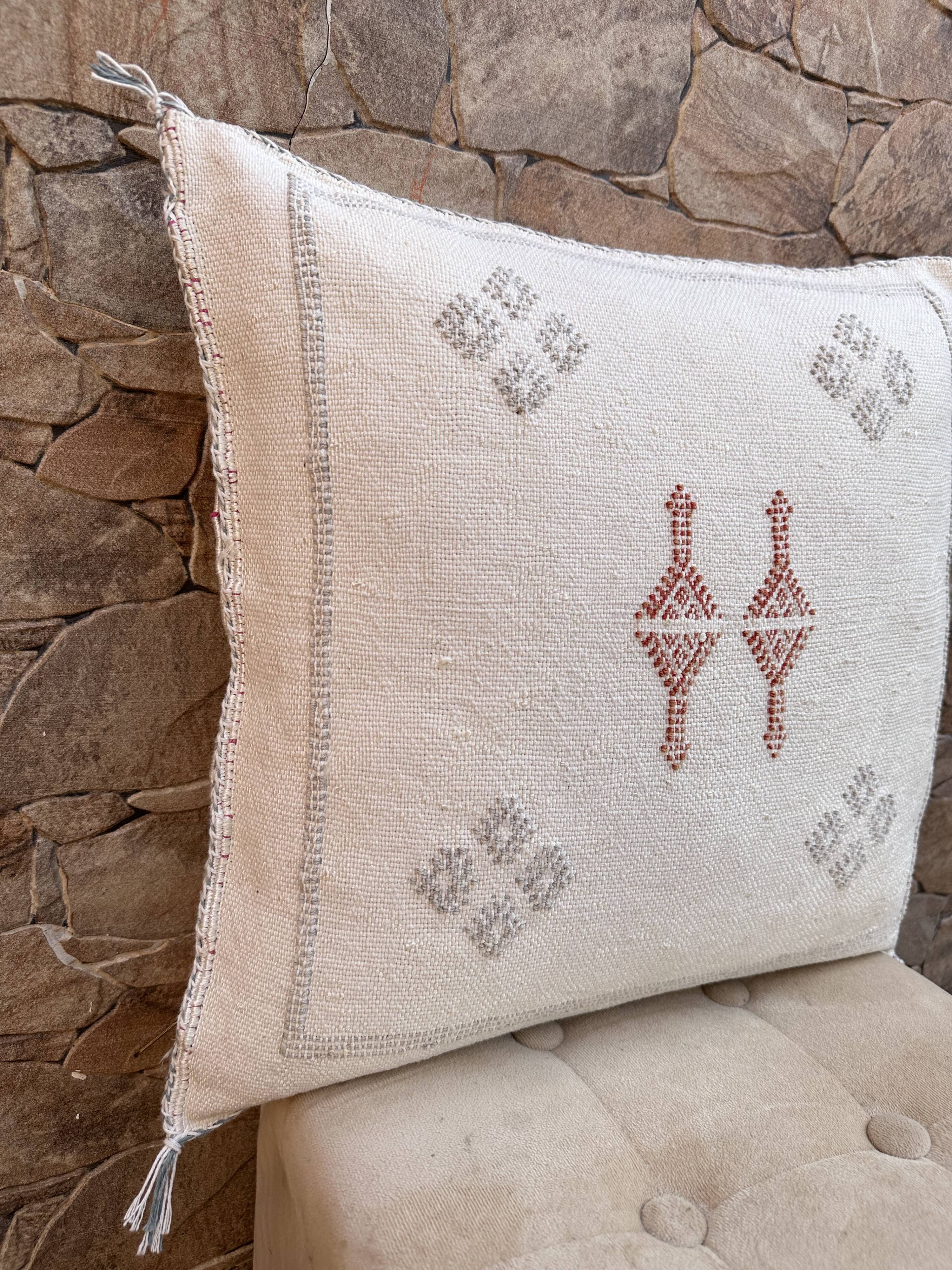 Cactus silk pillow, cactus silk cushion, lumbar pillow, decorative silk pillow