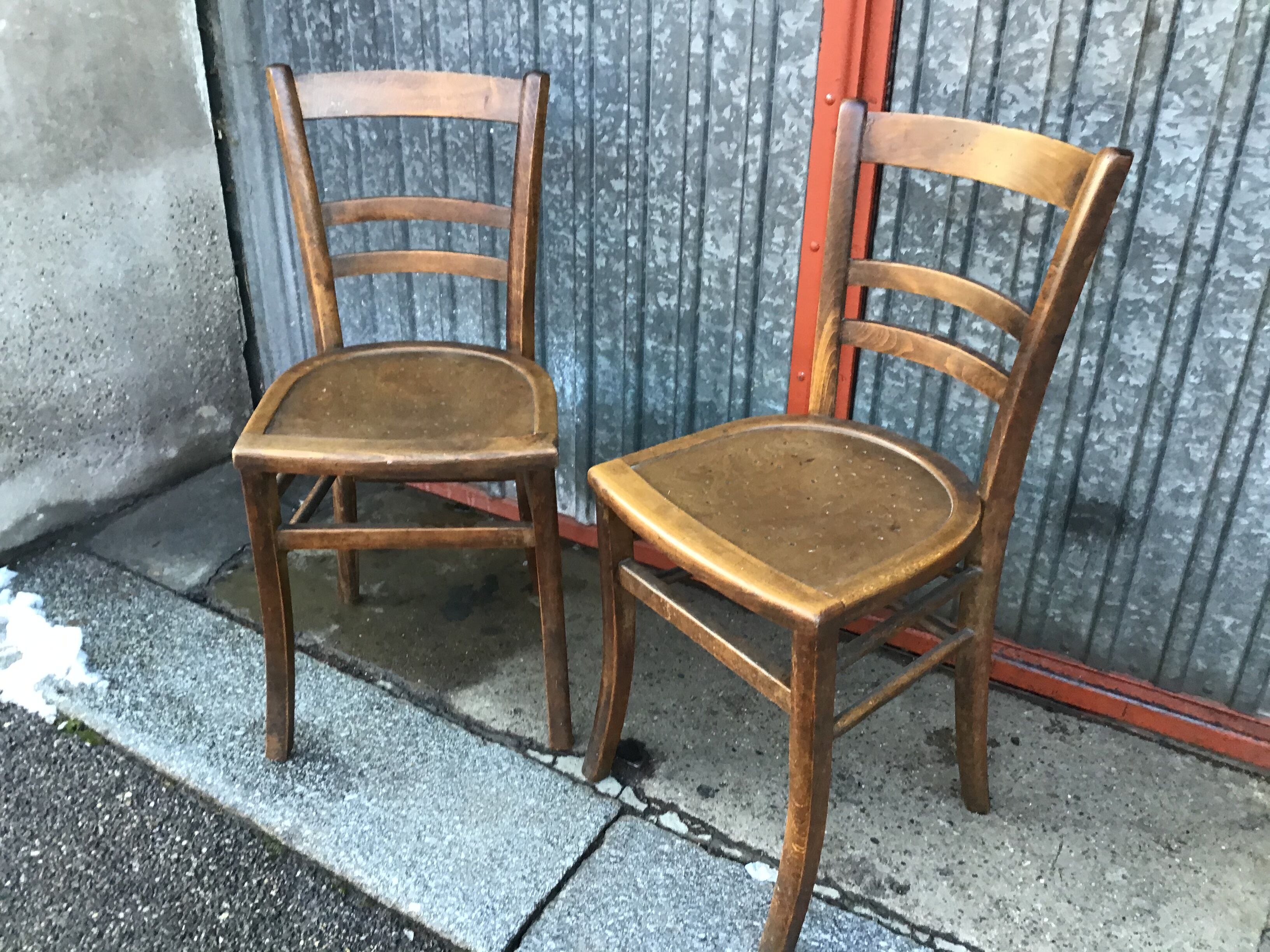 2 vintage bistro chairs