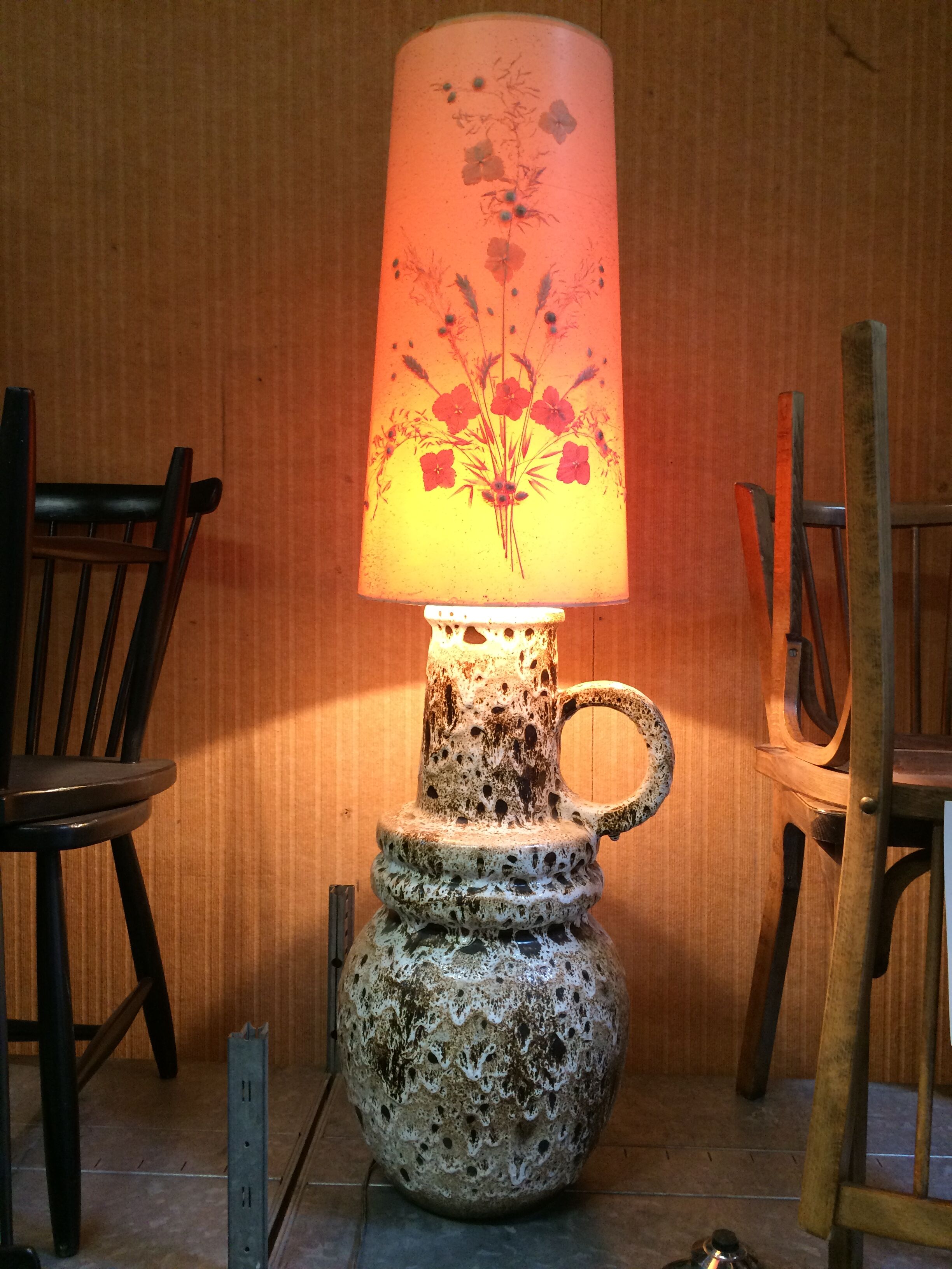 Fat Lava vintage floor lamp - West Germany - 60s