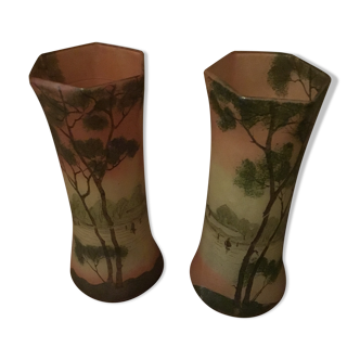 Paire de vases Legras