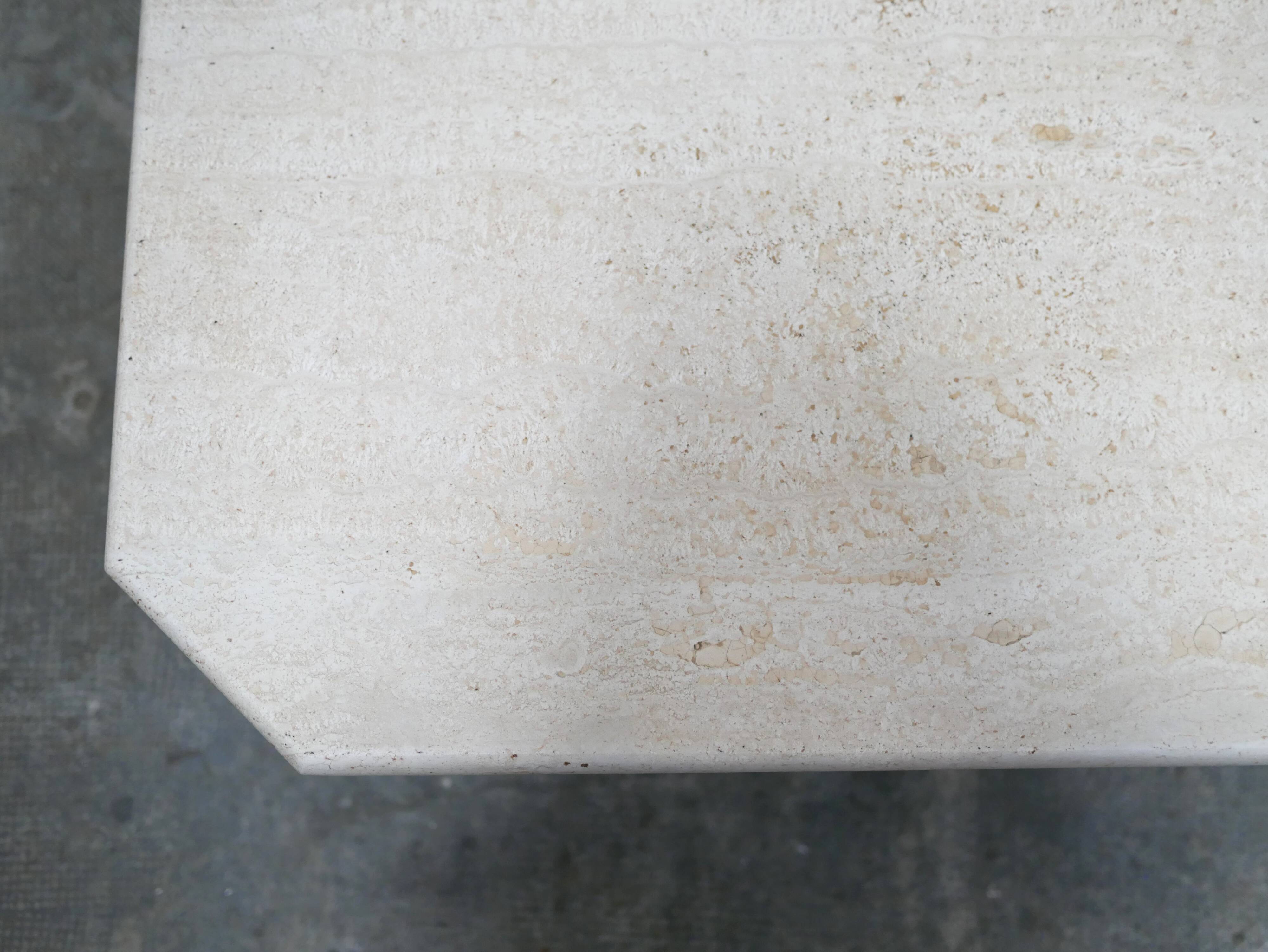 Vintage travertine coffee table