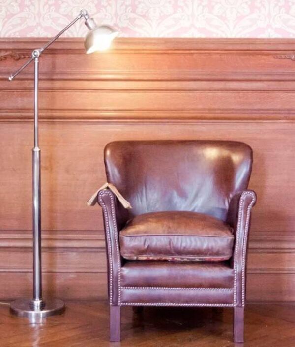 Fauteuil club en cuir