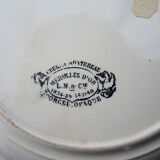 3 old talking plates – Creil & Montereau