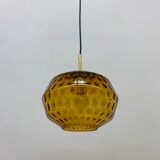 Limburg Glashutte glass hanging lamp , 1970