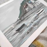 Côte de Bretagne - hand-signed lithograph - Georges Laporte